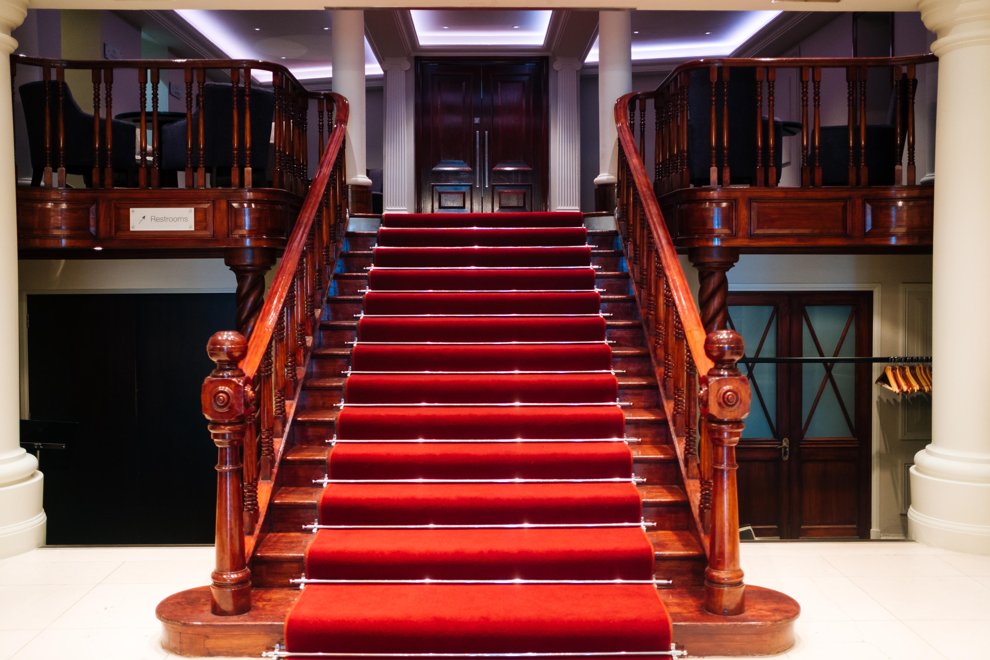 Grand Jersey Hotel And Spa Saint Helier Bagian luar foto The staircase at the entrance of the hotel