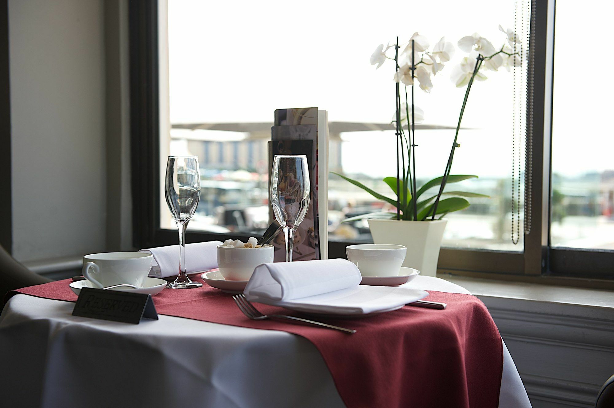 Grand Jersey Hotel And Spa Saint Helier Bagian luar foto A table set for fine dining